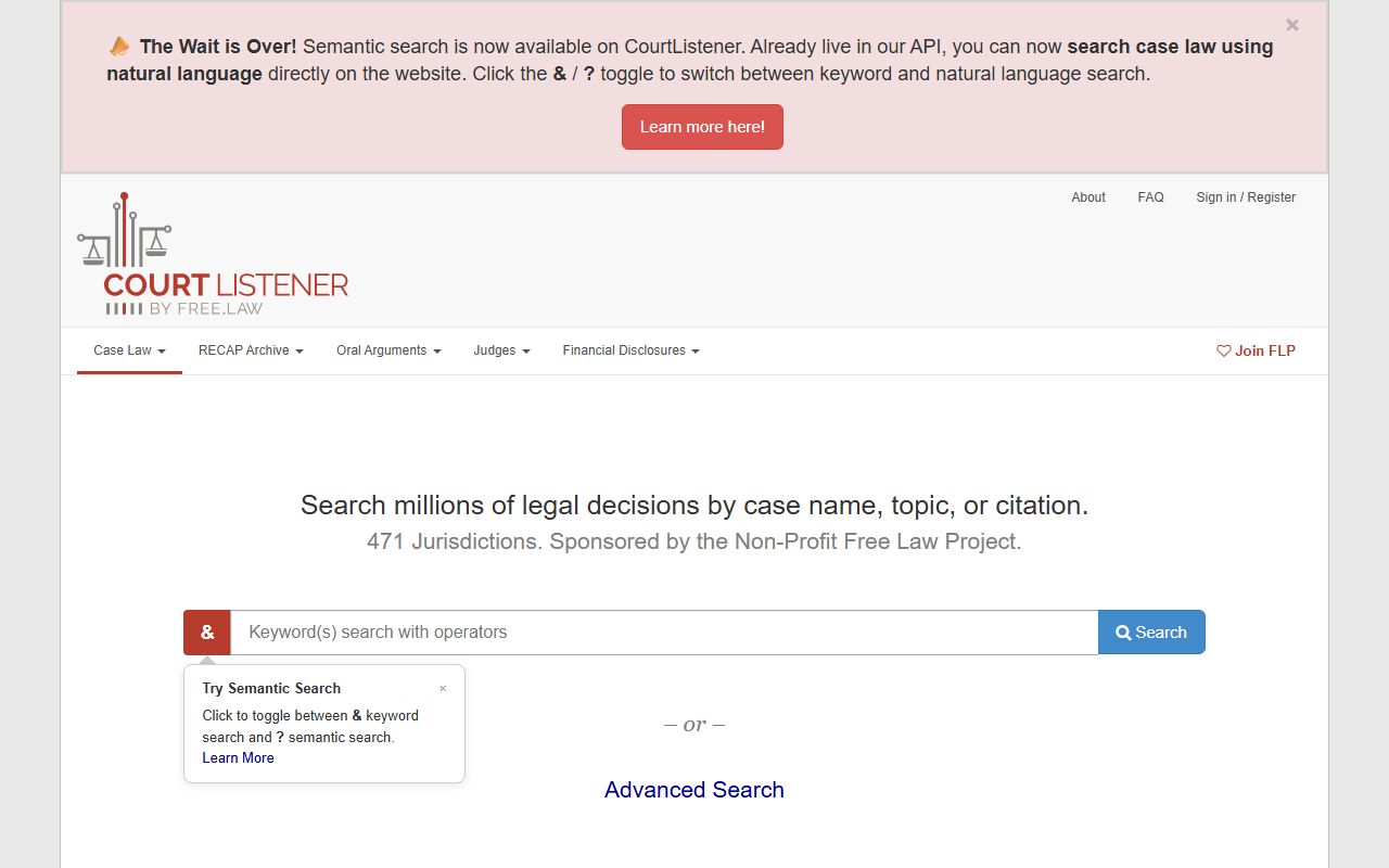 Franklin County court dockets CourtListener federal research tool